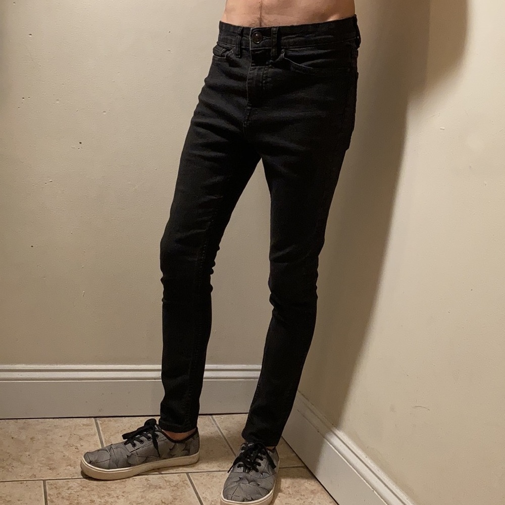 Washed black ASOS Super Skinny